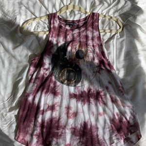 Xs yingyang tie dye tank top